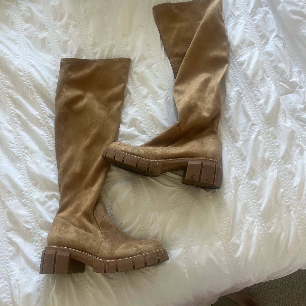 Steve Madden Tan Heeled Boots